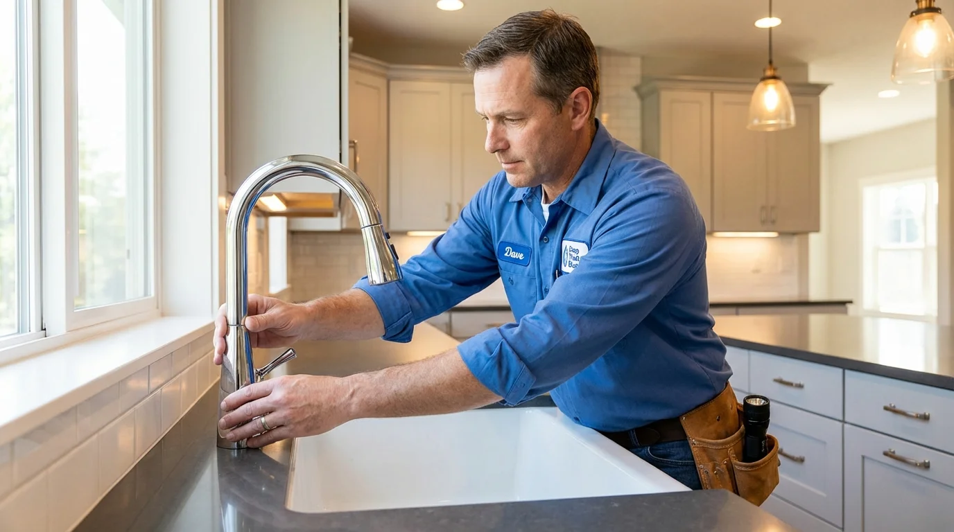 Kitchen faucet installation by Johns Plumbing LLC in Saint Johnsville